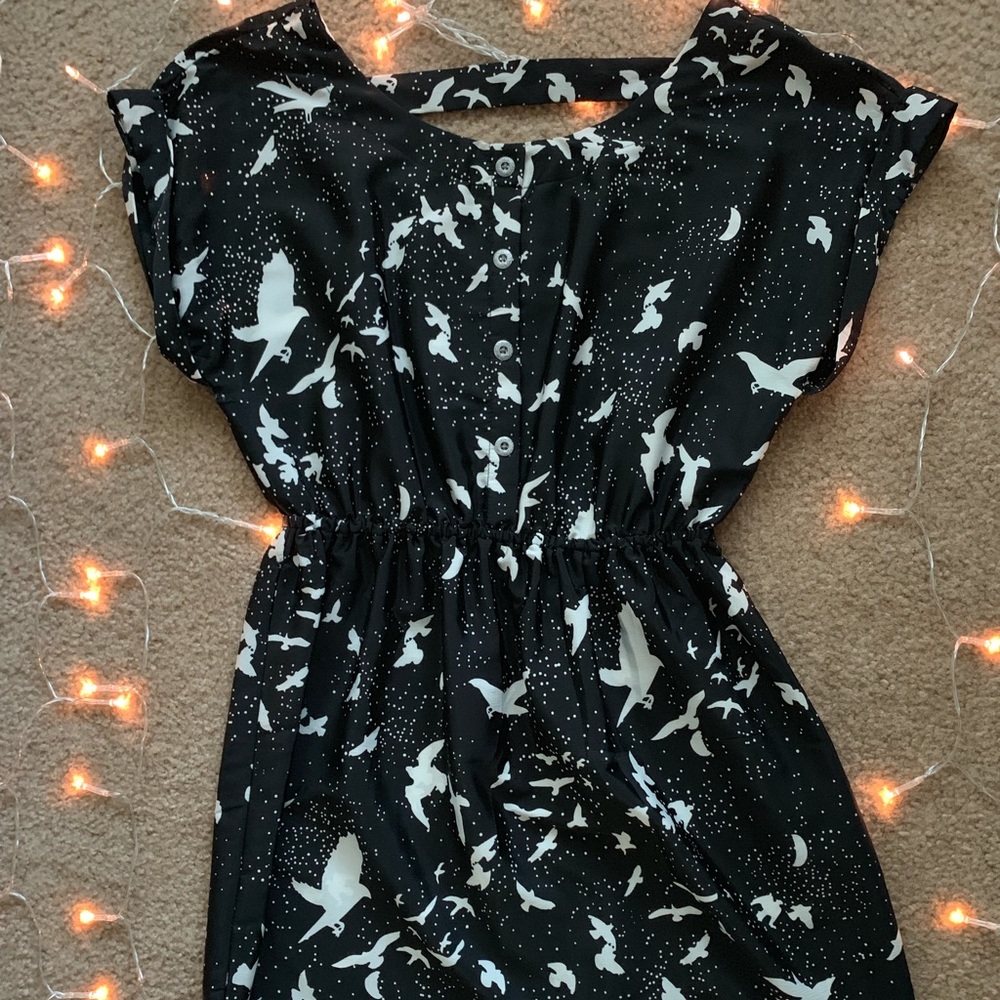 Button down mini dress
